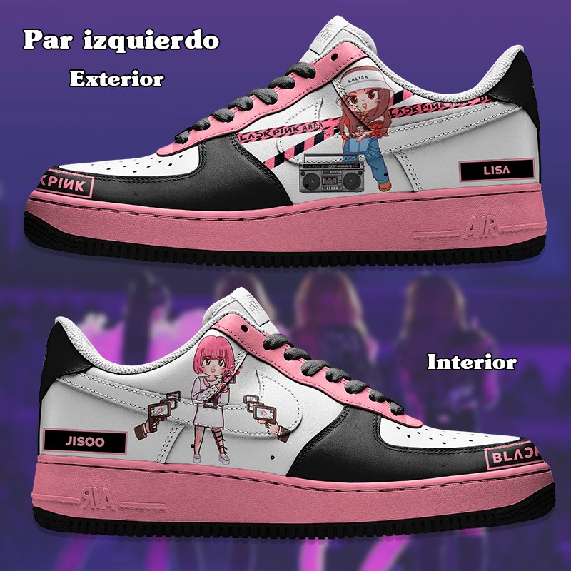 Air Force 1 x Black pink(24mx) - Art Force Custom