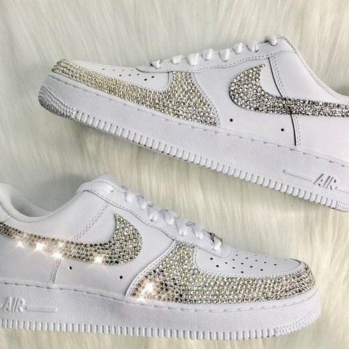 Air Force 1 x Bling bling swarovski(22.5) - Art Force Custom