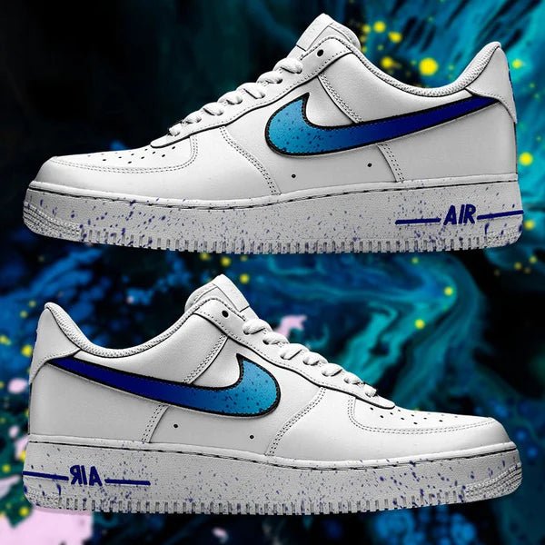 Air Force 1 x Blue splash(26.5mx) - Art Force Custom