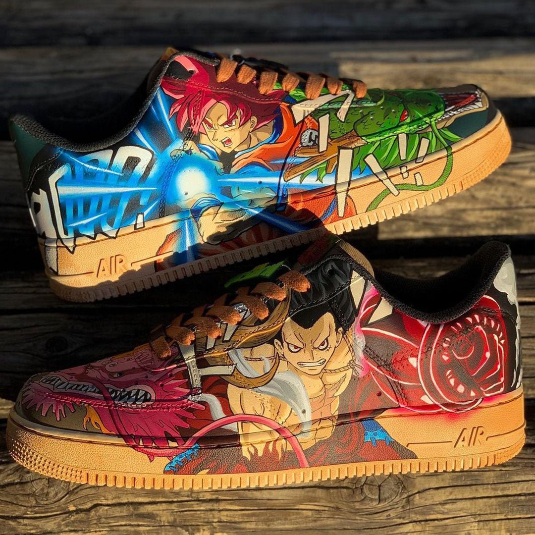 Air Force 1 x Dragon Ball x One Piece full - Art Force Custom