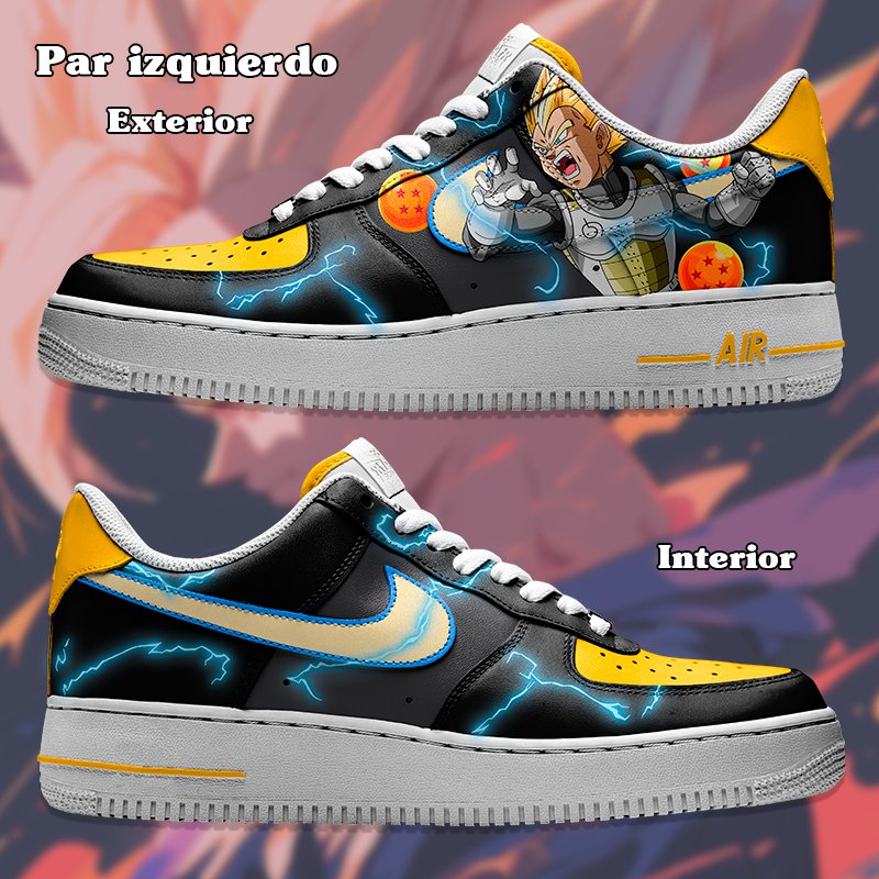 Air Force 1 x Goku y Vegetta Black - Art Force Custom