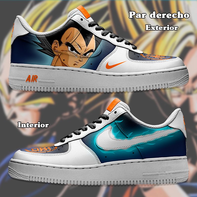 Air Force 1 x Goku y Vegetta Power - Art Force Custom