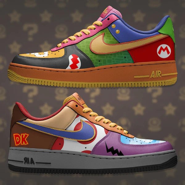 Air Force 1 x Mario Bros collage(24mx) - Art Force Custom