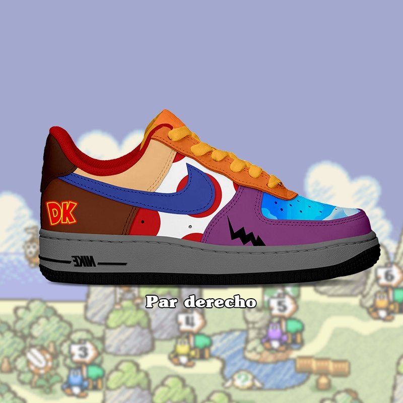 Air Force 1 Niños - Mario Bros Collage - Art Force Custom