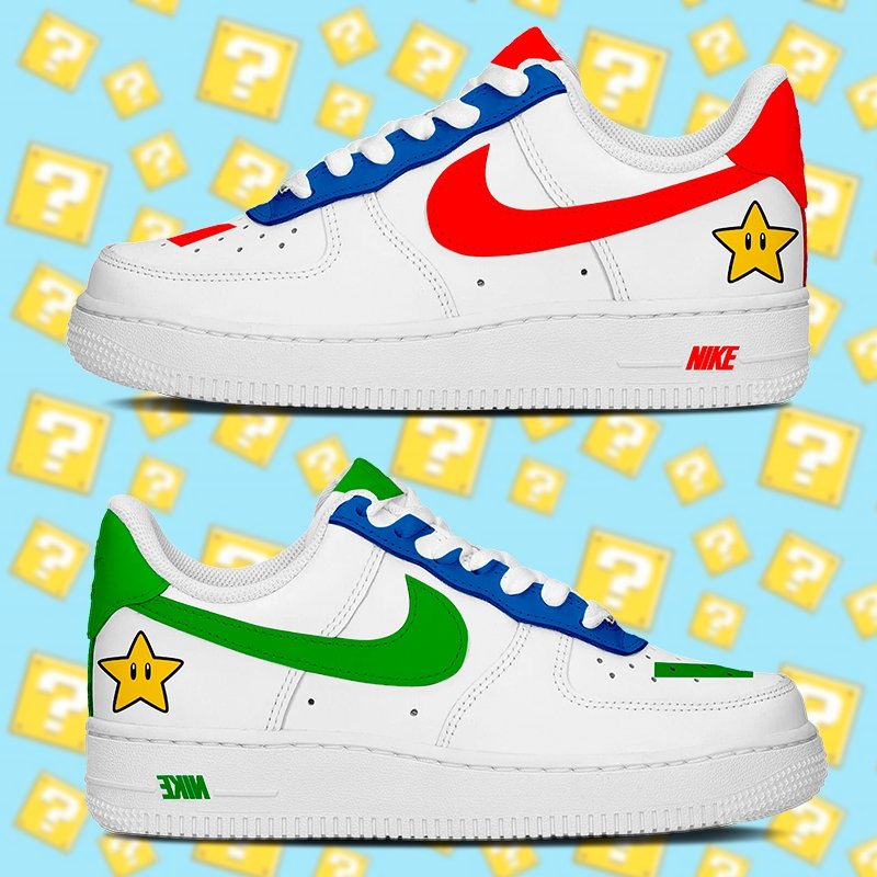 Air Force 1 Niños - Mario & Luigi - Art Force Custom