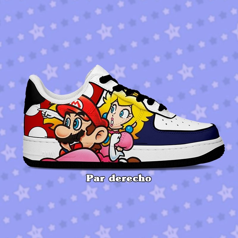 Air Force 1 Niños - Mario vs Bowser - Art Force Custom