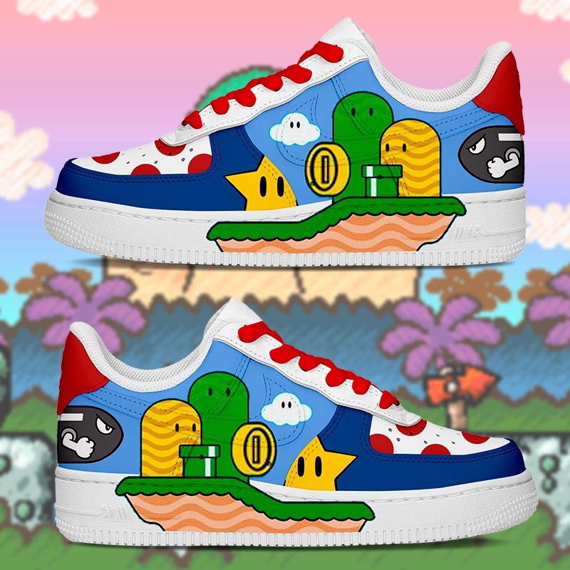 Air Force 1 Niños - Super Mario World - Art Force Custom