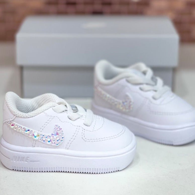 Air Force 1 Niños - Swarovskis Swoosh - Art Force Custom