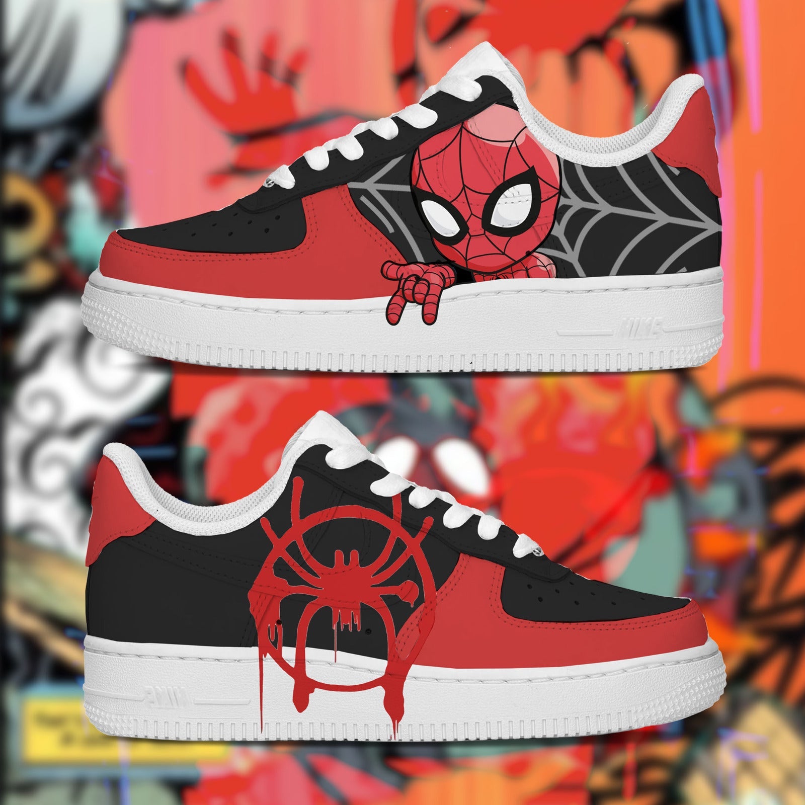 Air Force 1 Niños x Spider Verse - Art Force Custom