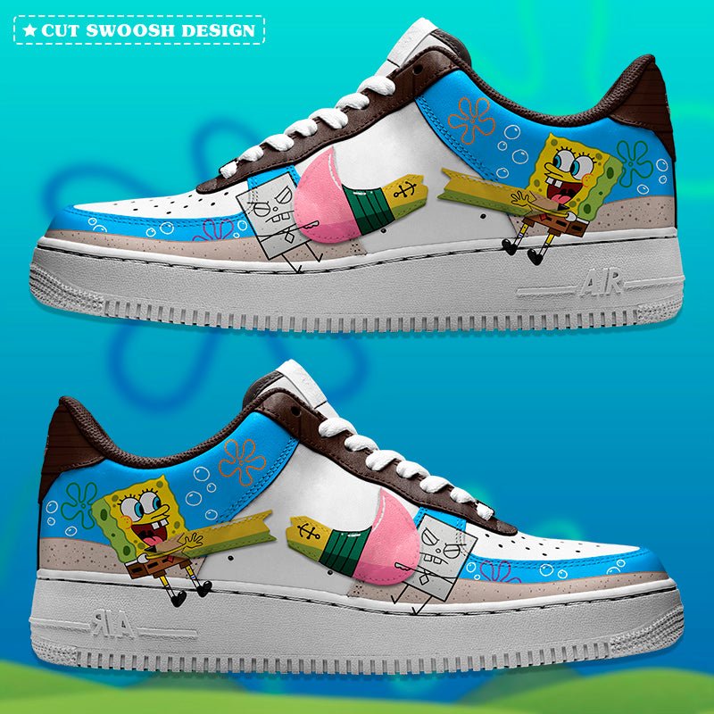 Air Force 1 x Bob Esponja vs Trazo - Art Force Custom