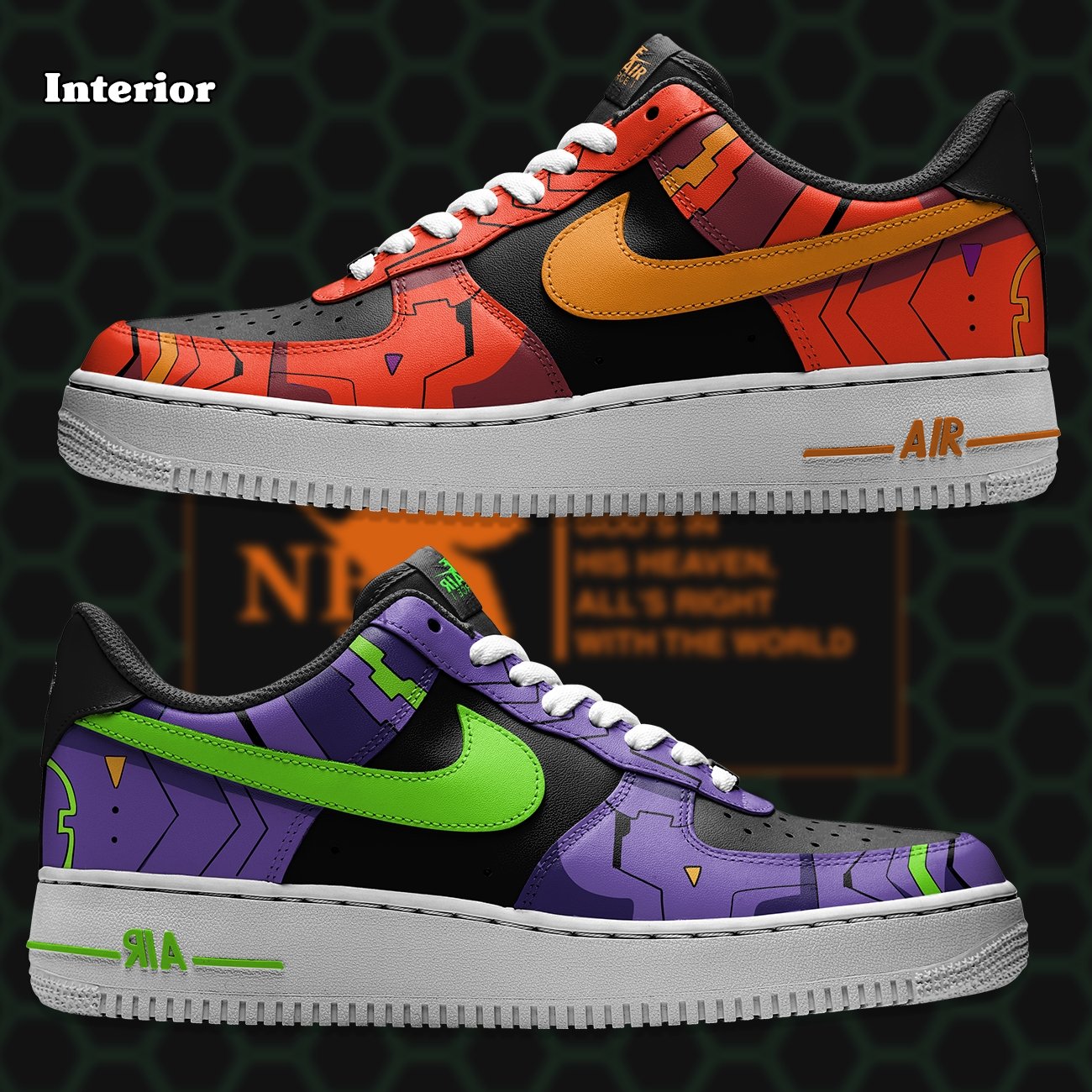 Air Force 1 x Evangelion - Art Force Custom