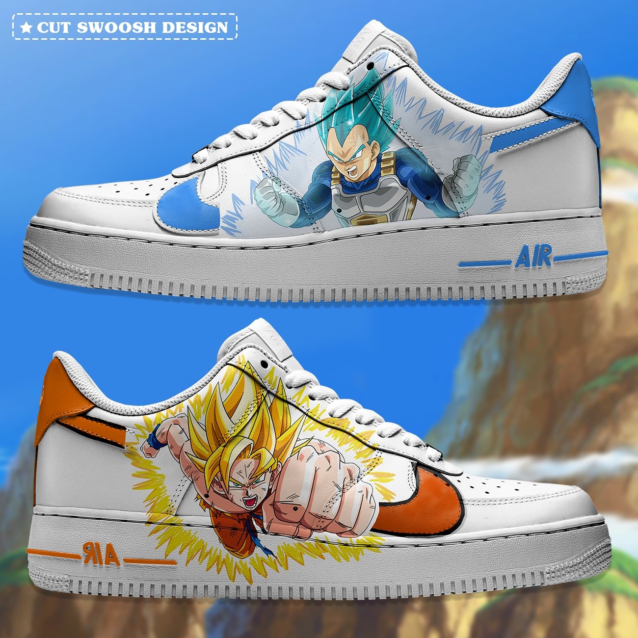 Air Force 1 x Goku y Vegeta - Art Force Custom