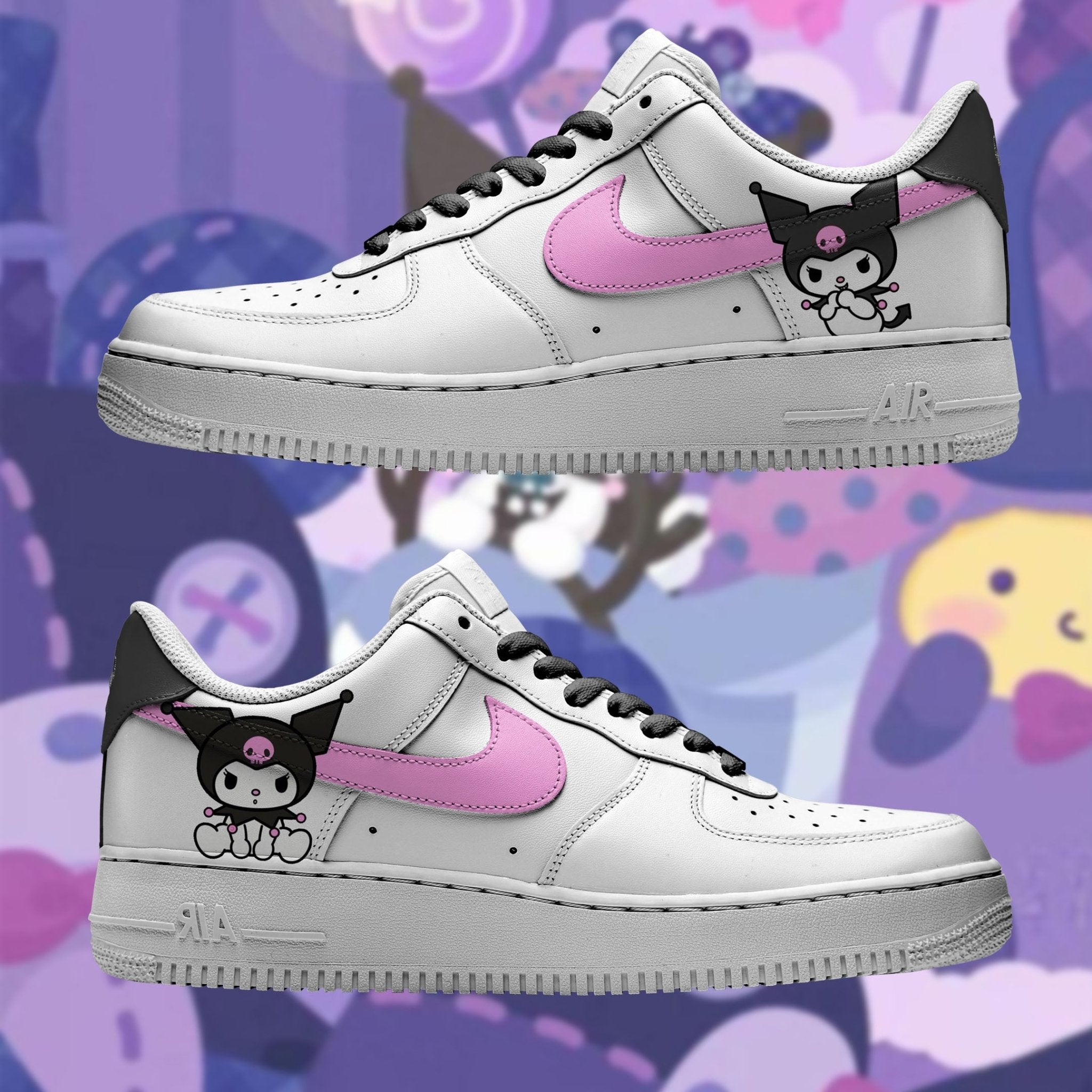 Air Force 1 x Kuromi Pink - Art Force Custom