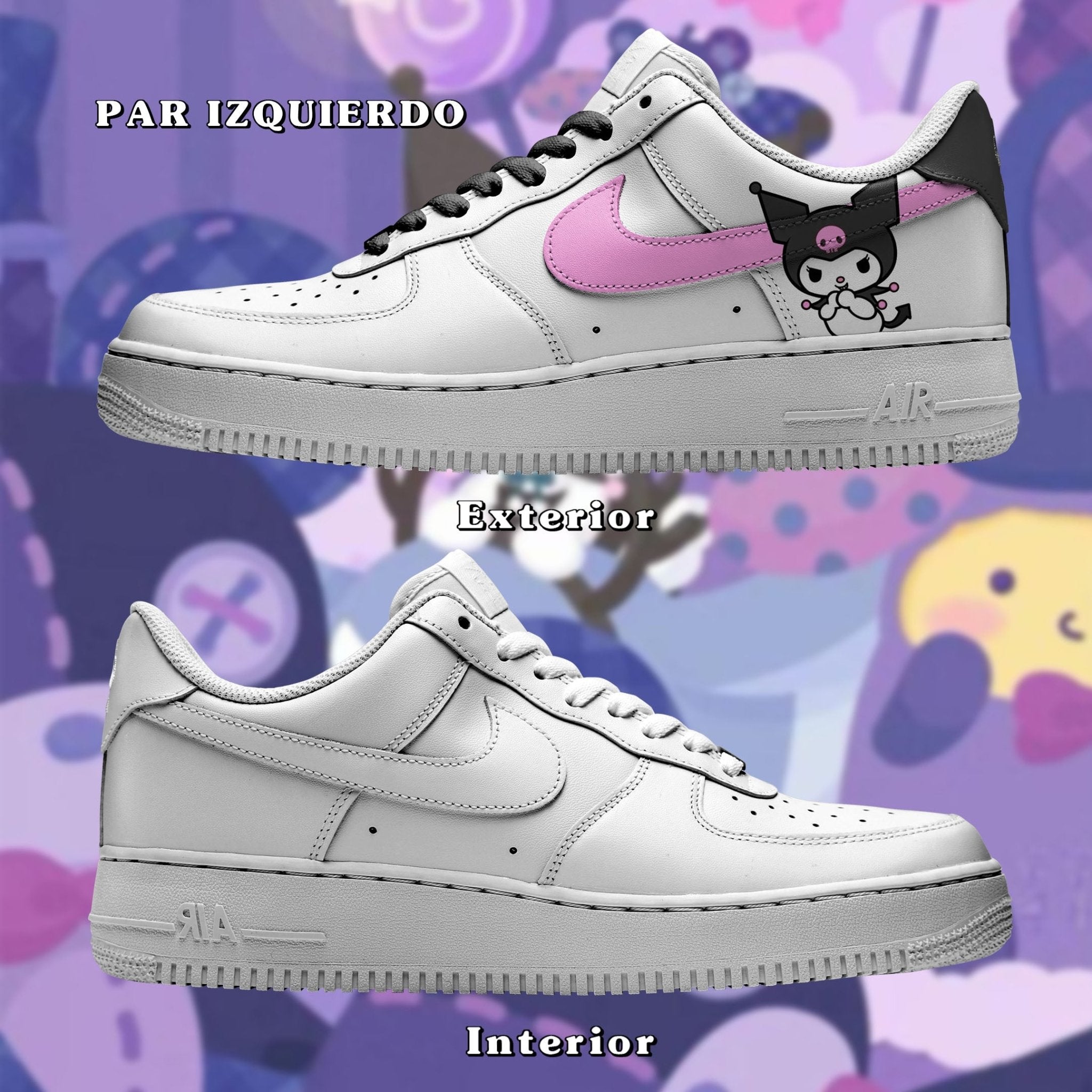 Air Force 1 x Kuromi Pink - Art Force Custom