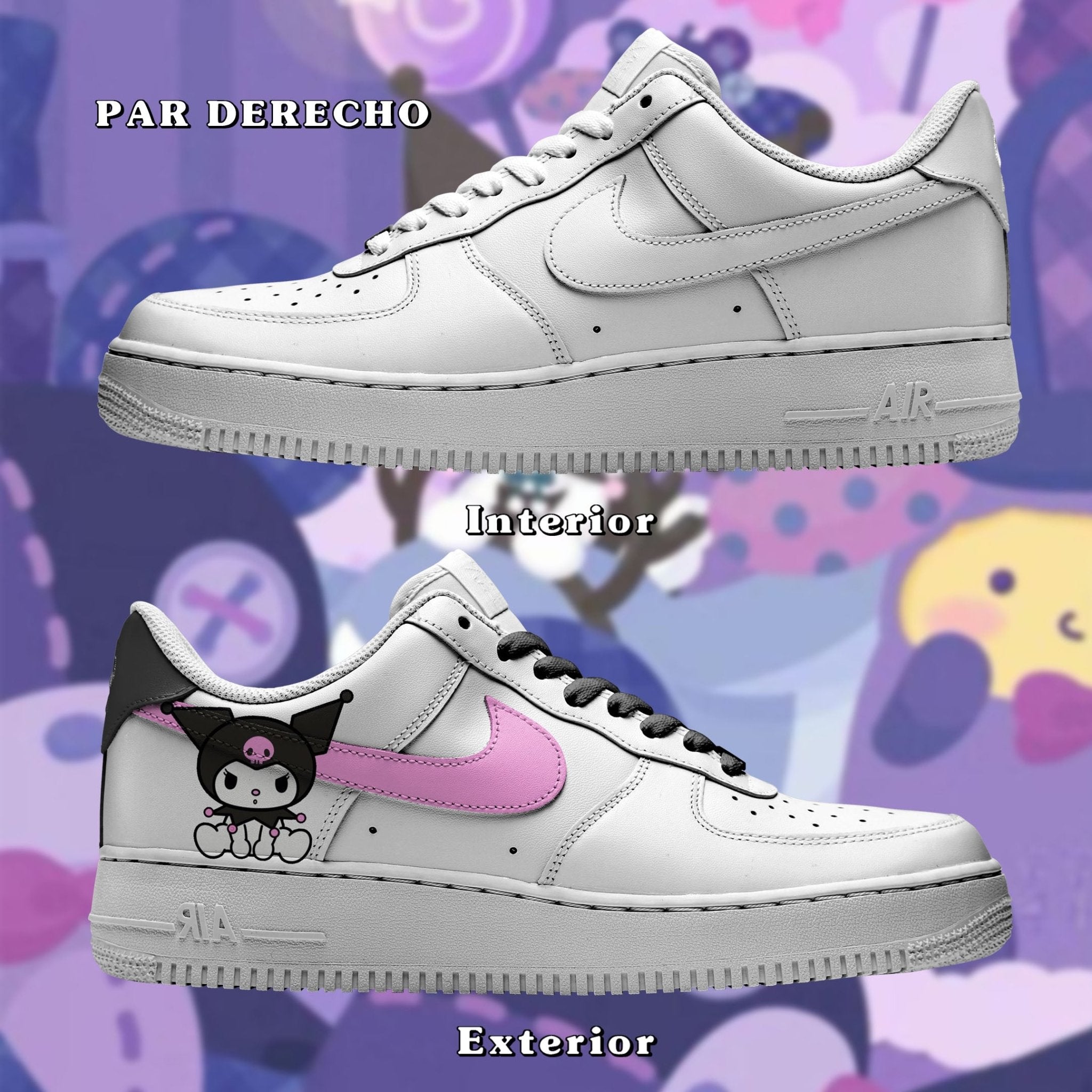 Air Force 1 x Kuromi Pink - Art Force Custom