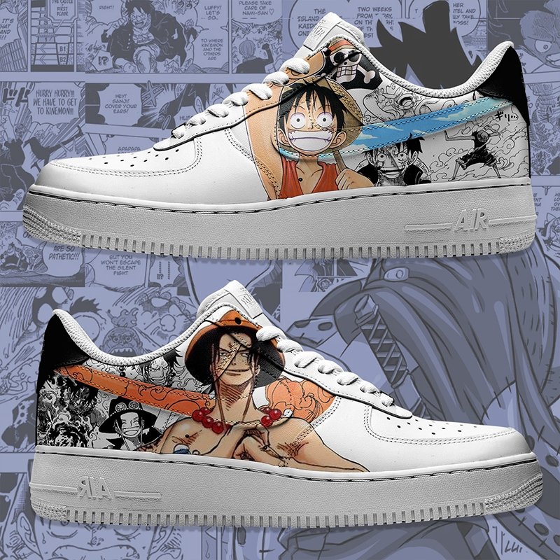 Air Force 1 x Luffy & Ace - Art Force Custom