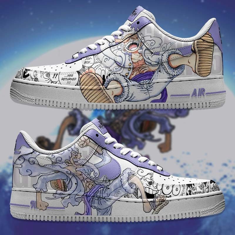 Air Force 1 x Luffy Nika Gear 5 - Art Force Custom