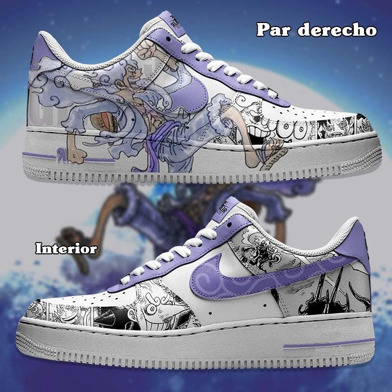 Air Force 1 x Luffy Nika Gear 5 - Art Force Custom