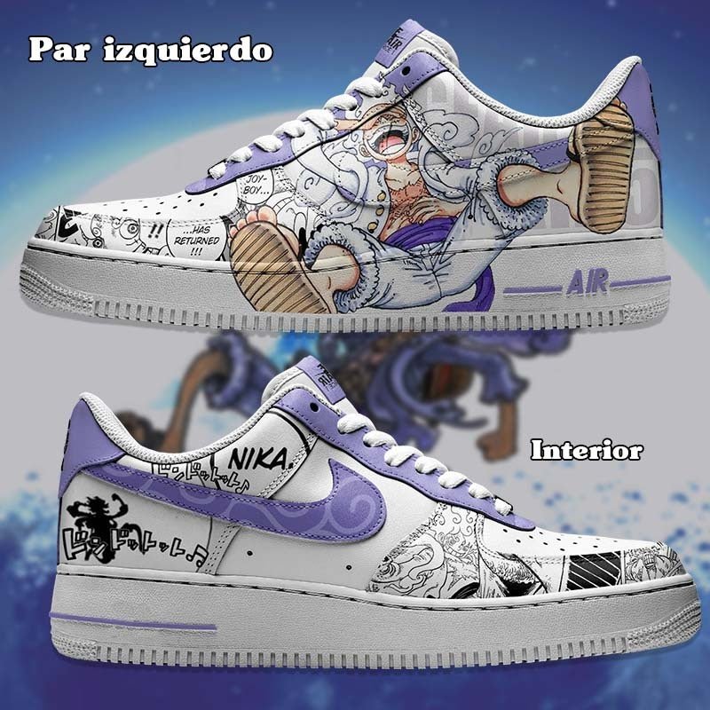 Air Force 1 x Luffy Nika Gear 5 - Art Force Custom