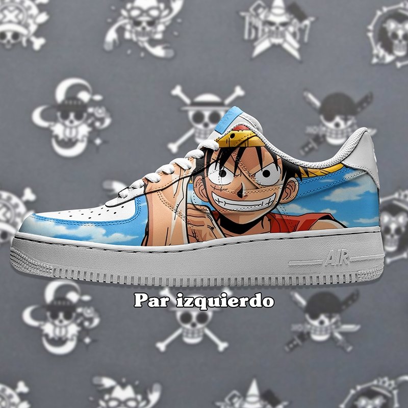 Air Force 1 x Luffy x Ace Sky - Art Force Custom