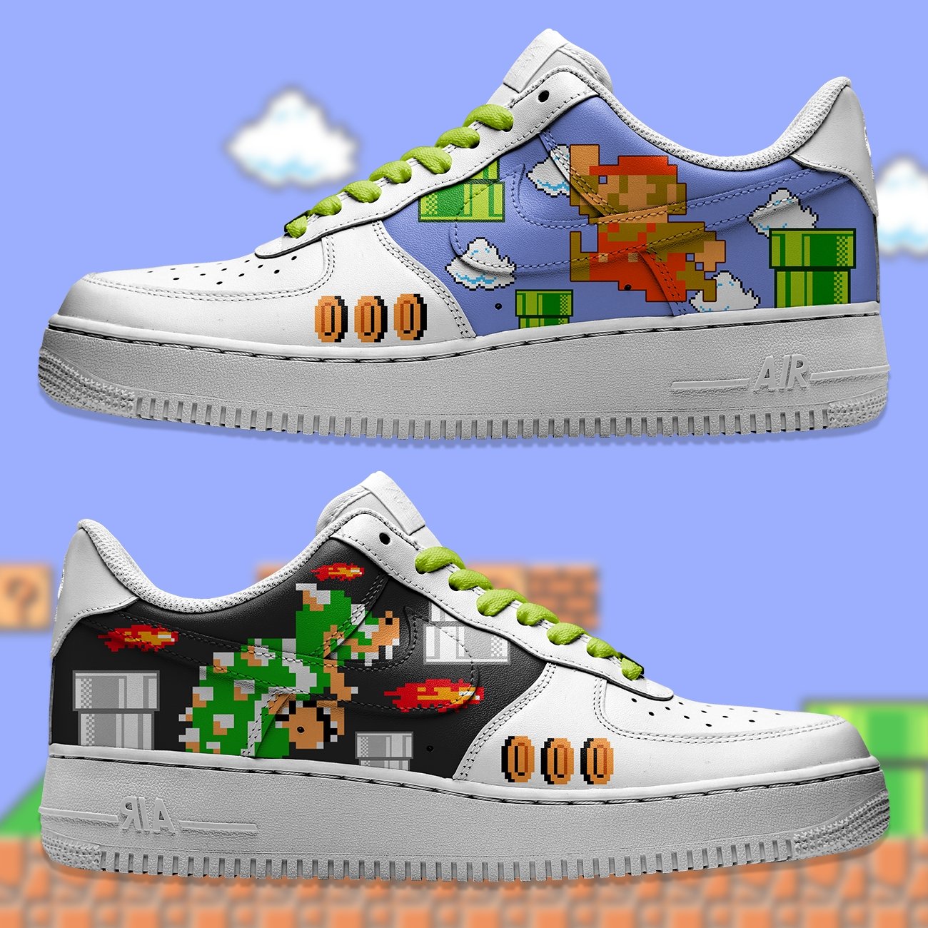 Air Force 1 x Mario Bros Retro - Art Force Custom