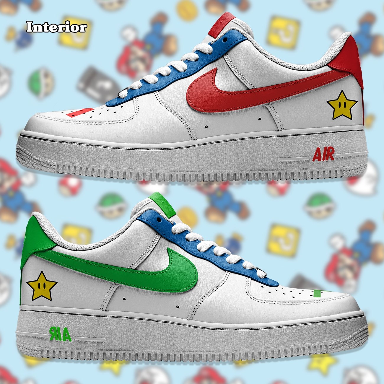 Air Force 1 x Mario & Luigi - Art Force Custom