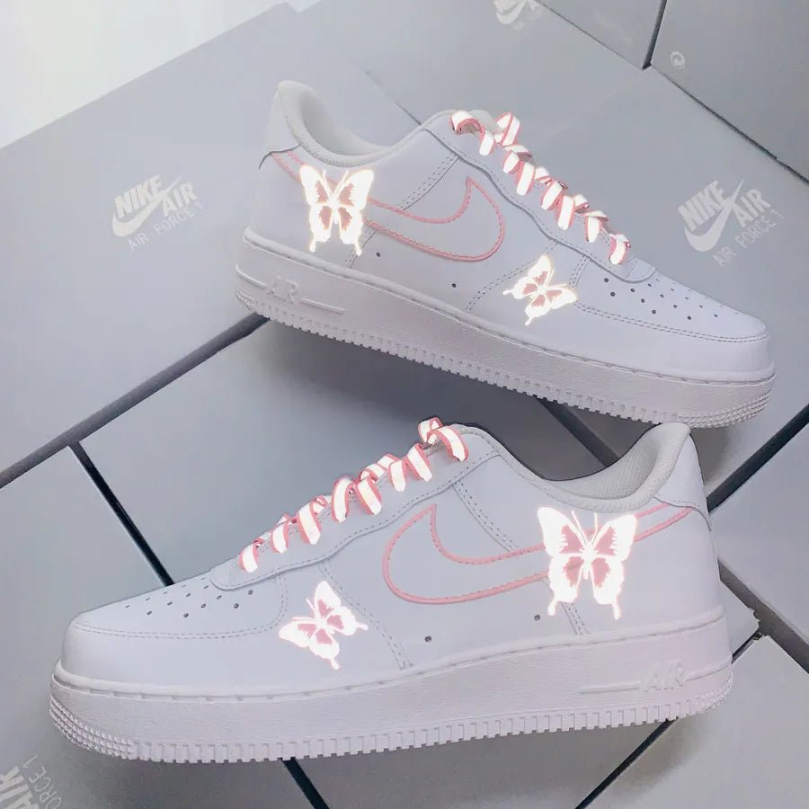 Air Force 1 x Mariposa Rosa (Reflectivo) - Art Force Custom