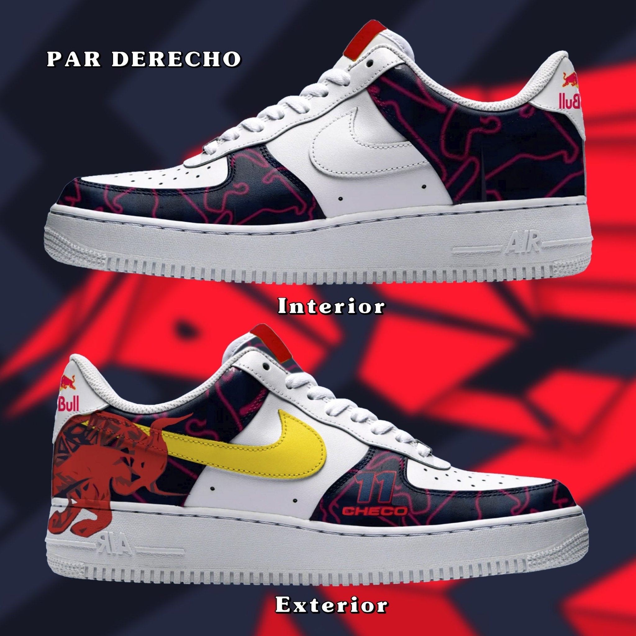 Air Force 1 x Red Bull Checo - Art Force Custom