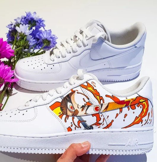 Air Force 1 x Rengoku y Tanjiro - Art Force Custom