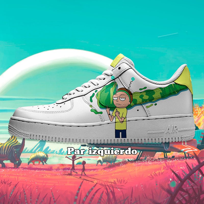 Air Force 1 x Rick and Morty Swoosh - Art Force Custom