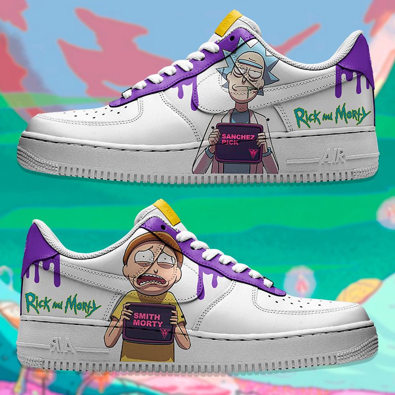 Air Force 1 x Rick & Morty Drip - Art Force Custom