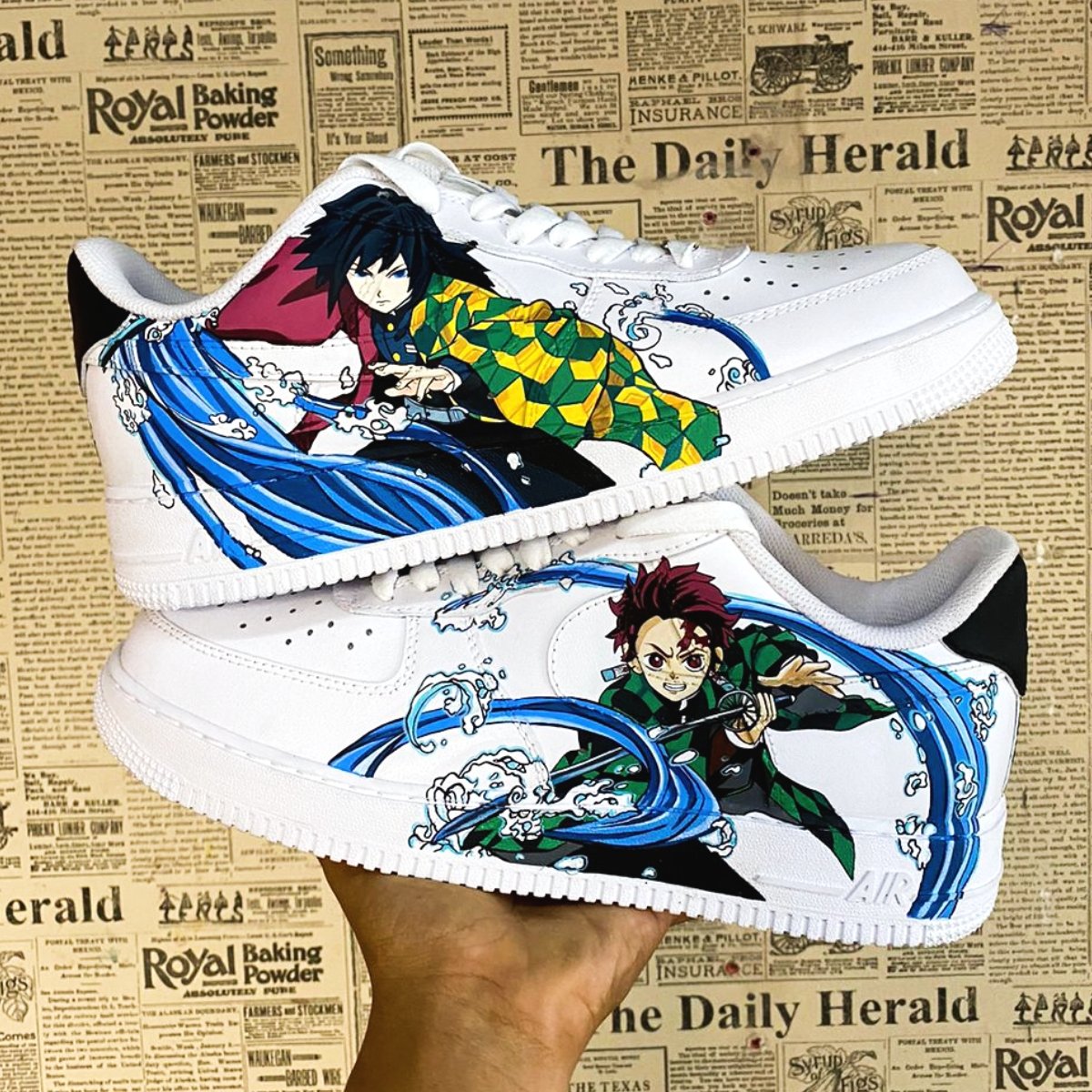 Air Force 1 x Tanjiro y Tomioka - Art Force Custom