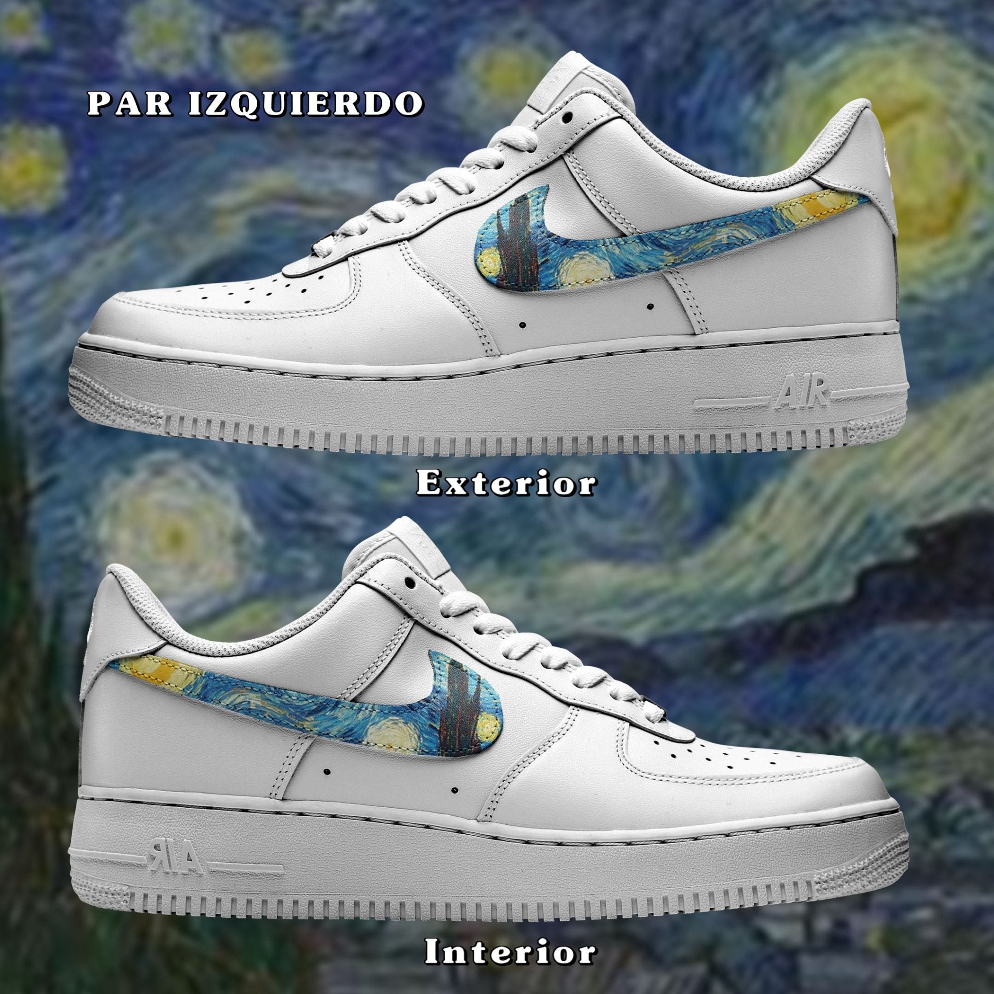 Air Force 1 x Van Gogh swoosh - Art Force Custom