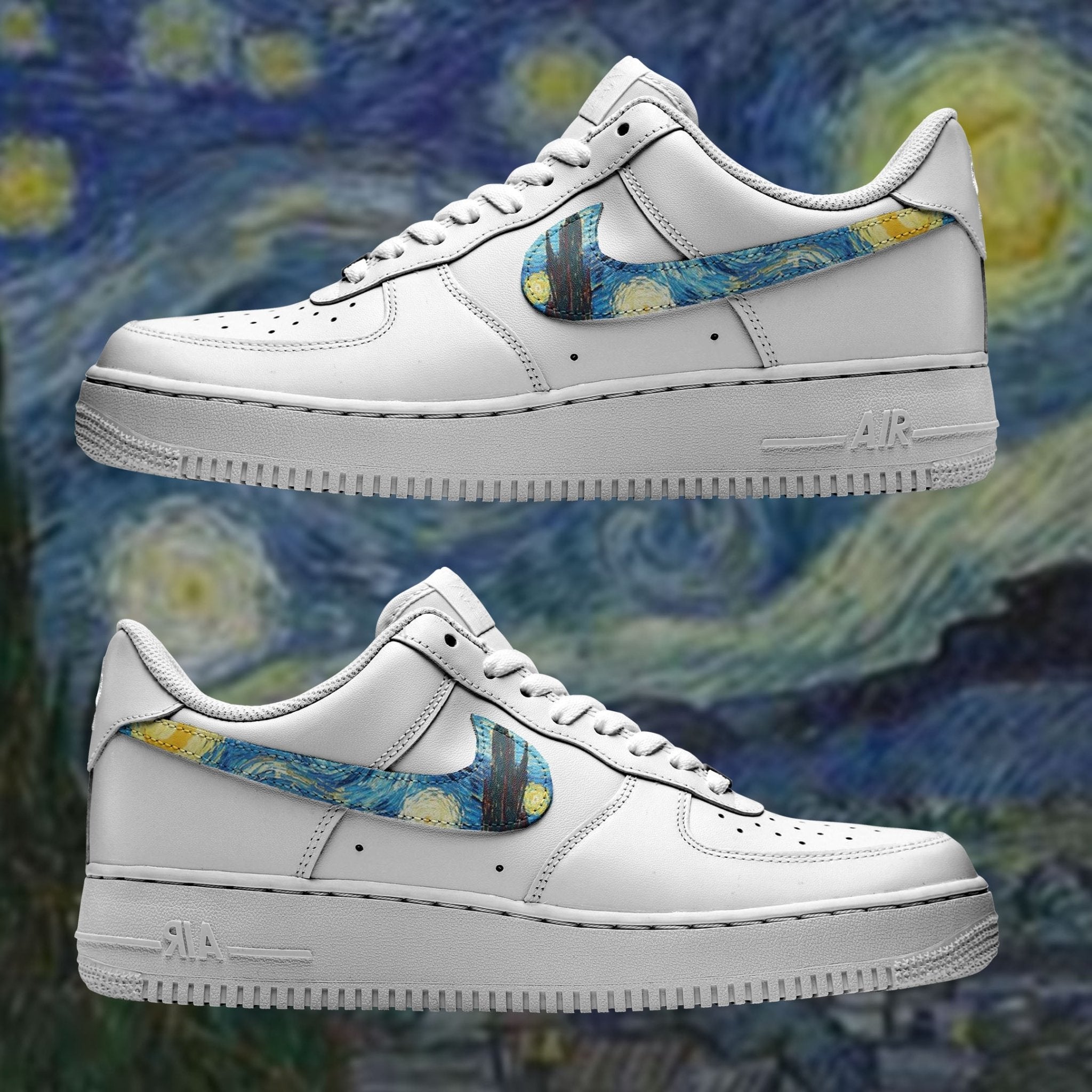 Air Force 1 x Van Gogh swoosh - Art Force Custom