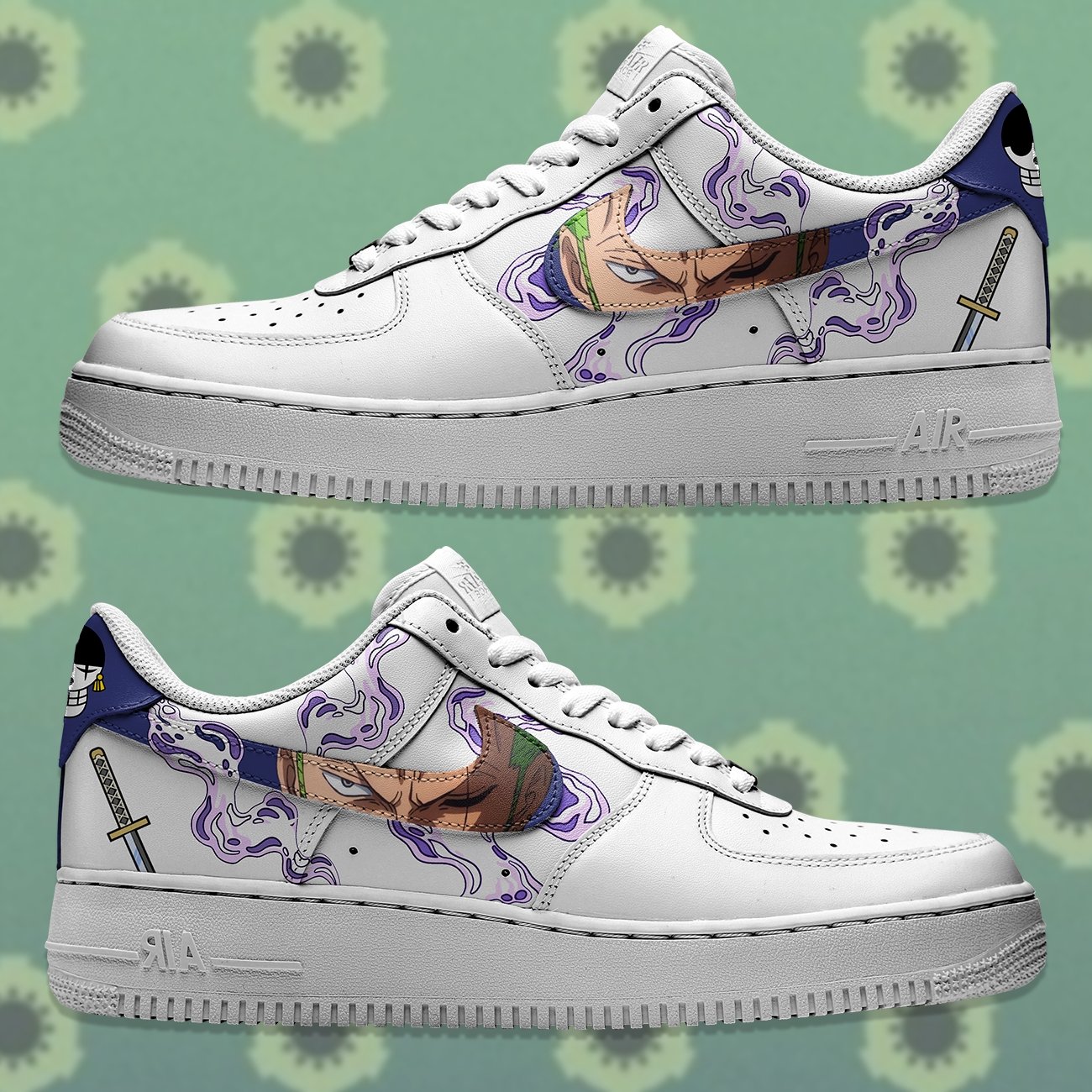 Air Force 1 x Zoro (One Piece) - Art Force Custom