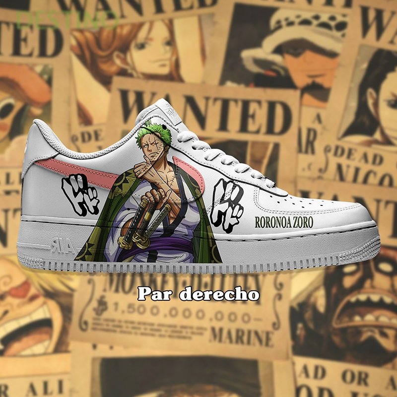 Air Force 1 x Zoro y Luffy swoosh - Art Force Custom