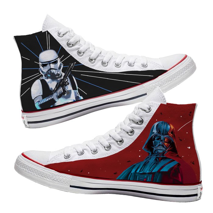 Converse x Darth Vader (Star Wars) - Art Force Custom