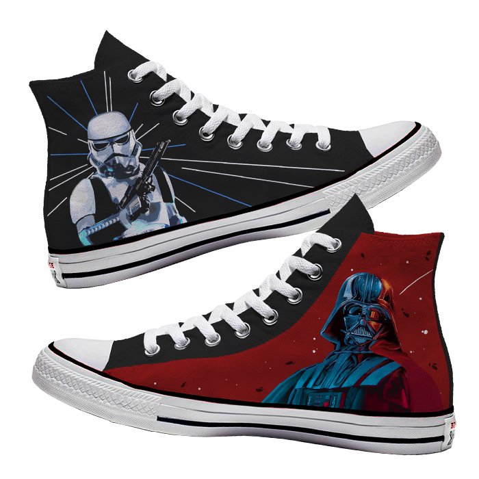 Converse x Darth Vader (Star Wars) - Art Force Custom