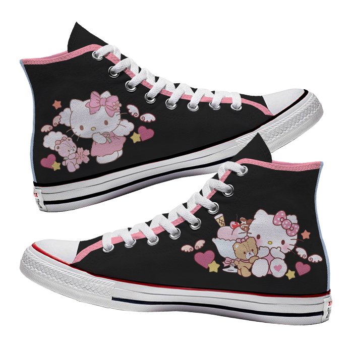 Converse x Hello Kitty Love - Art Force Custom