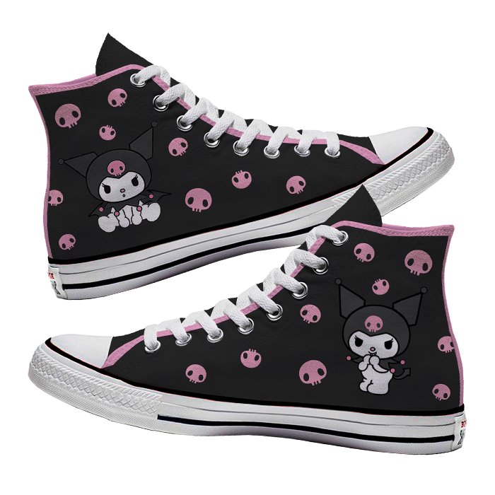 Converse x Kuromi Pink - Art Force Custom