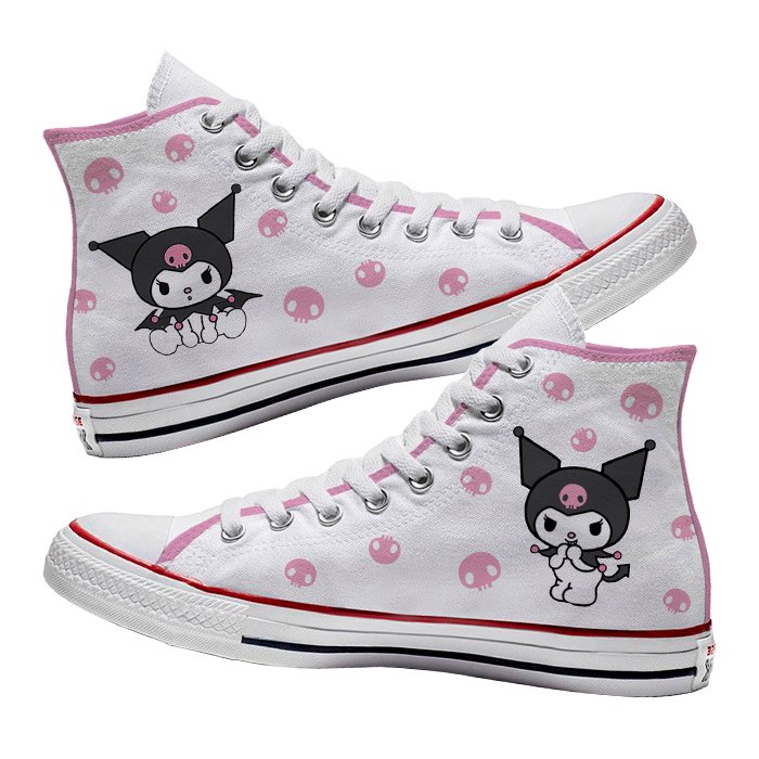 Converse x Kuromi Pink - Art Force Custom