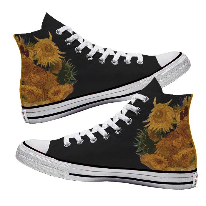 Converse x Los girasoles Van Gogh - Art Force Custom