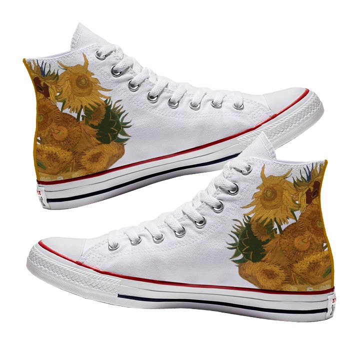 Converse x Los girasoles Van Gogh - Art Force Custom