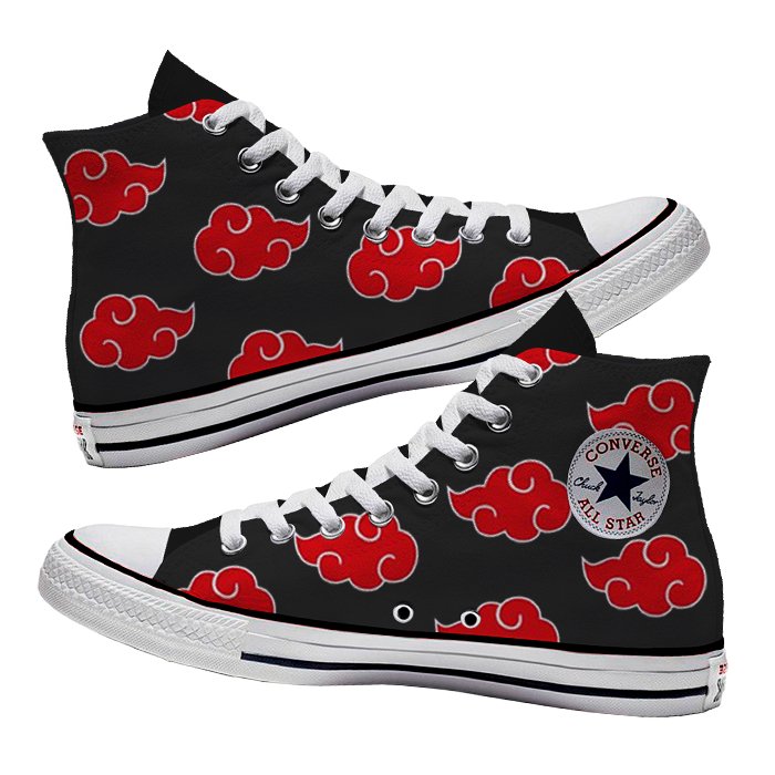 Converse x Naruto Akatsuki - Art Force Custom